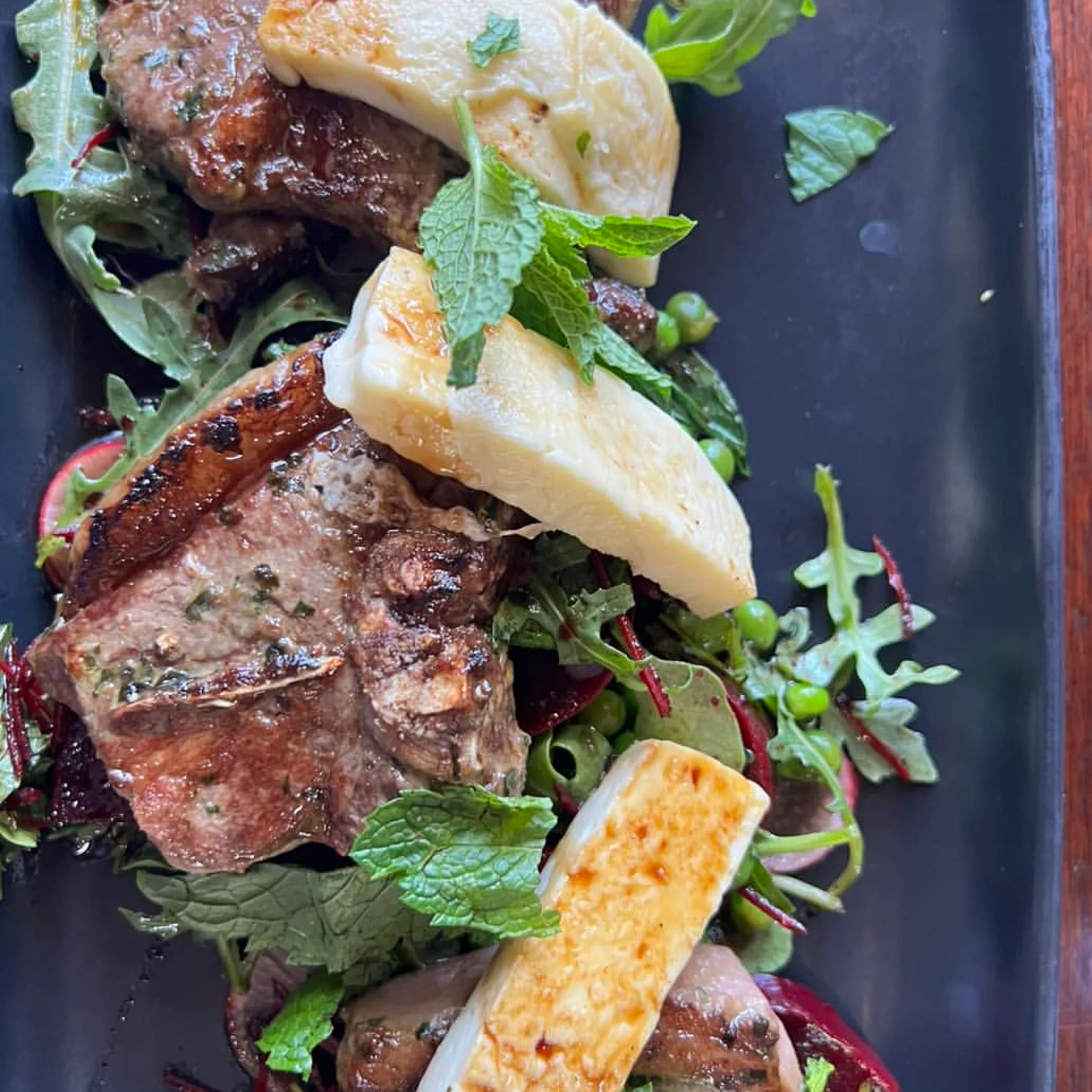 a plate of gourmet australian food