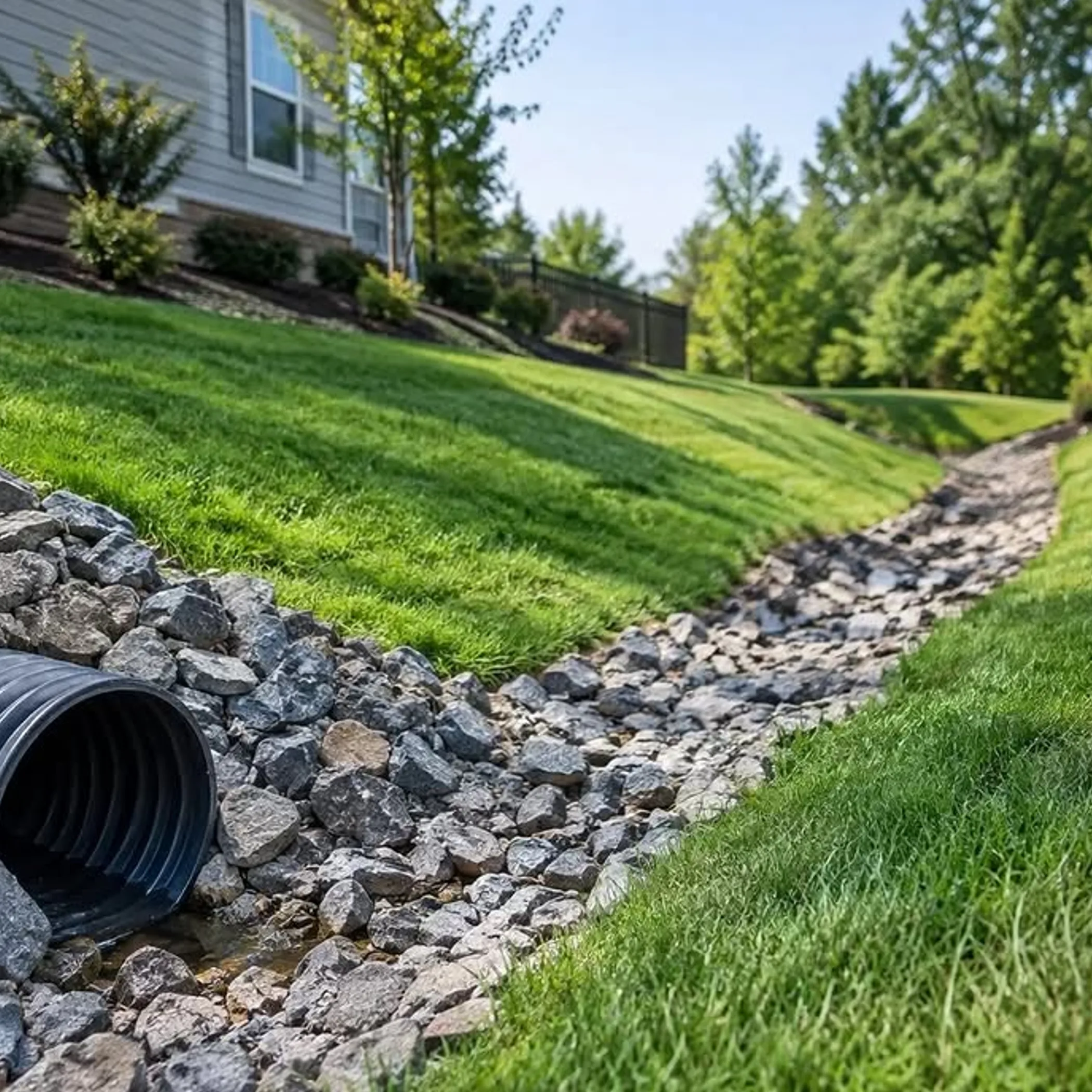 residential stormwater drainage system