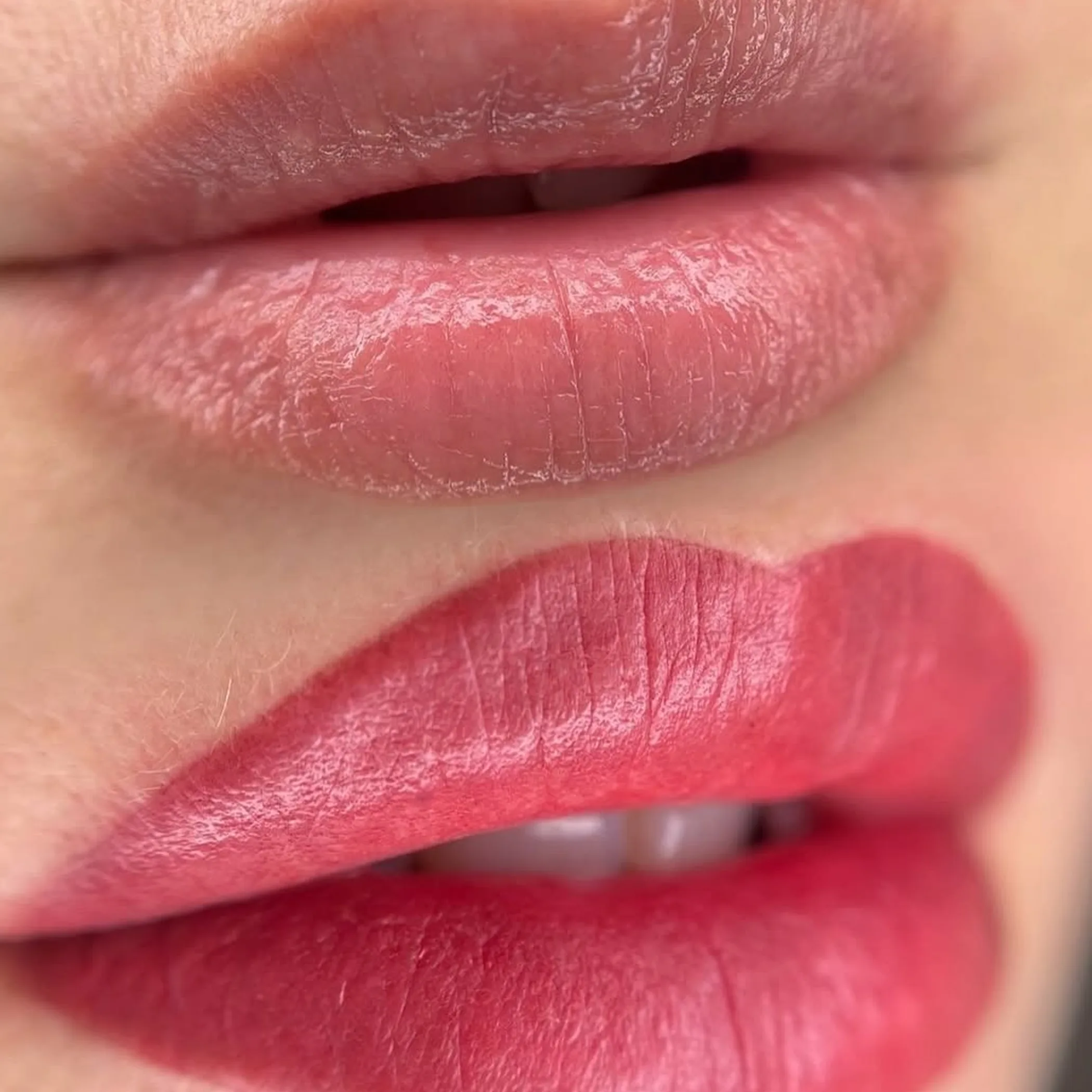 pigmented lips close-up