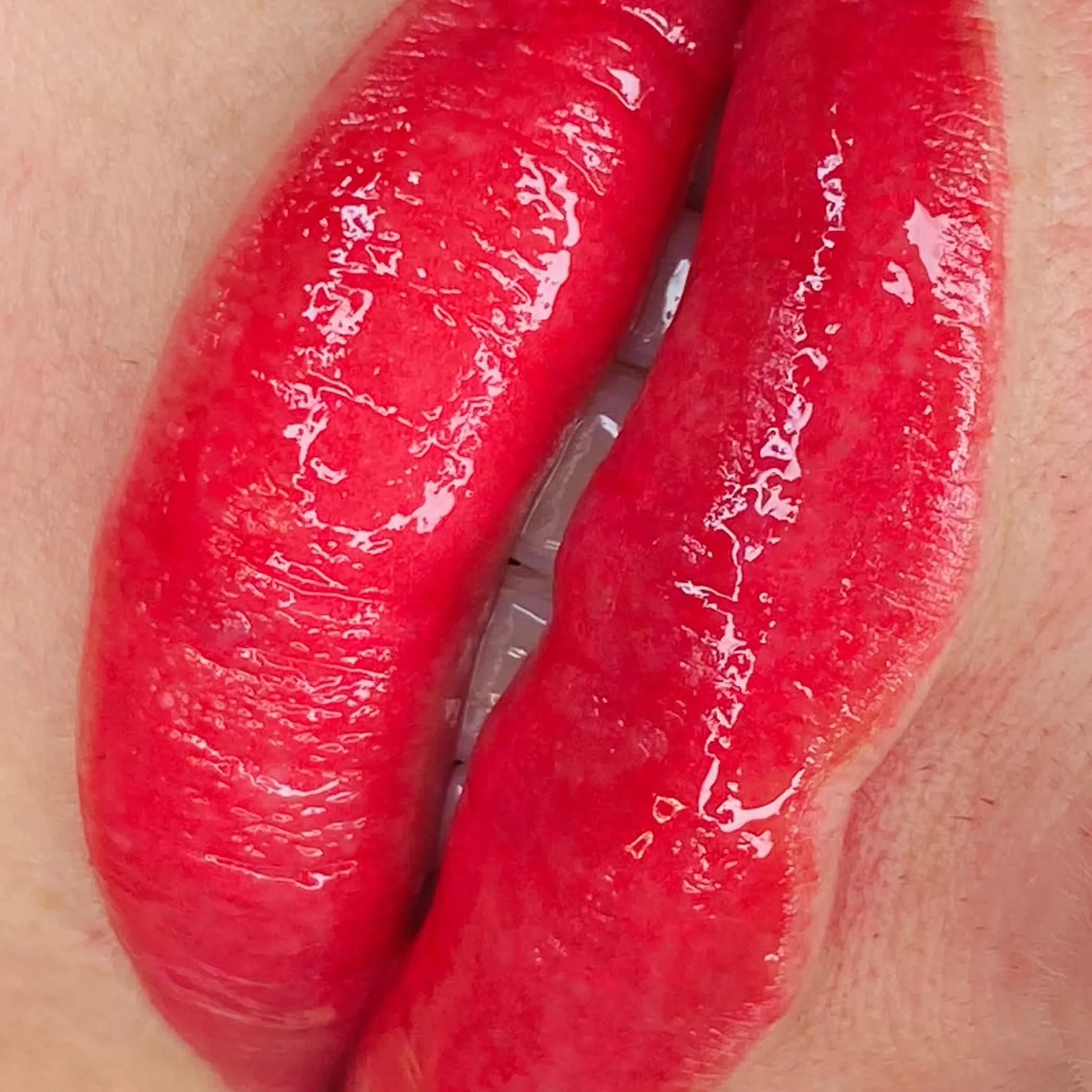 clean lips with cosmetic pigmentation