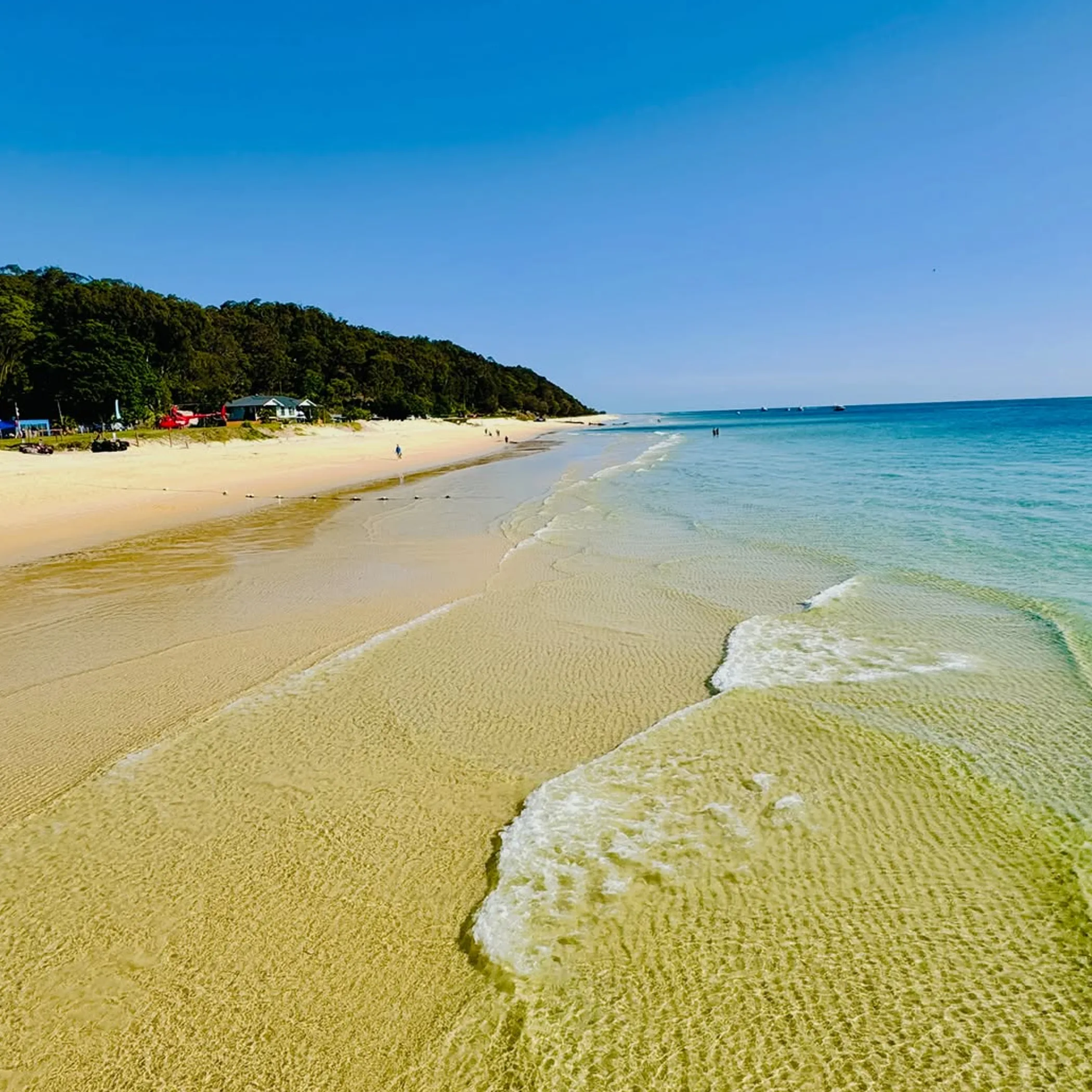 sandy island beach and turquoise water